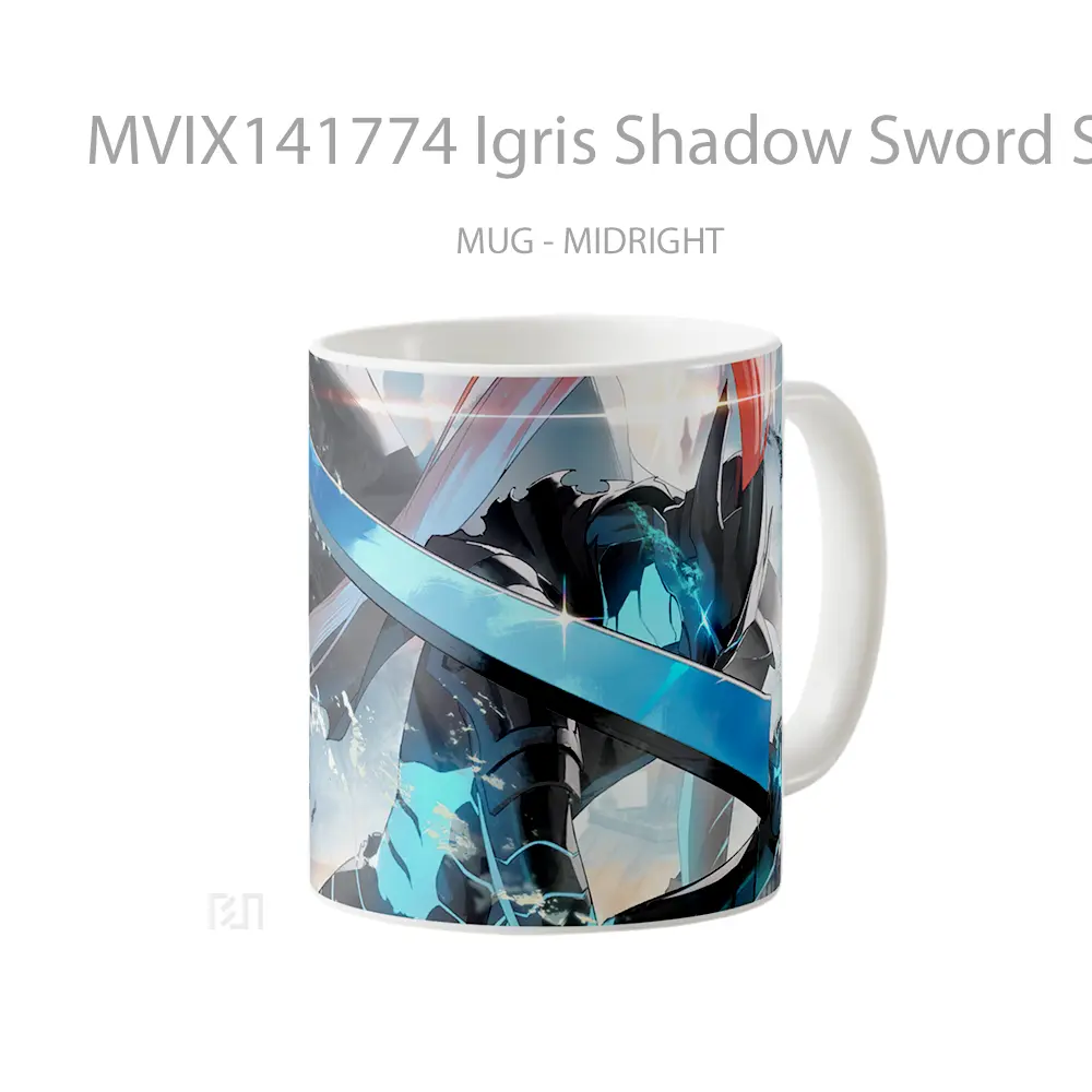 Mug Igris Shadow Sword Solo Leveling Gelas Keramik Unik - All-side / Desain