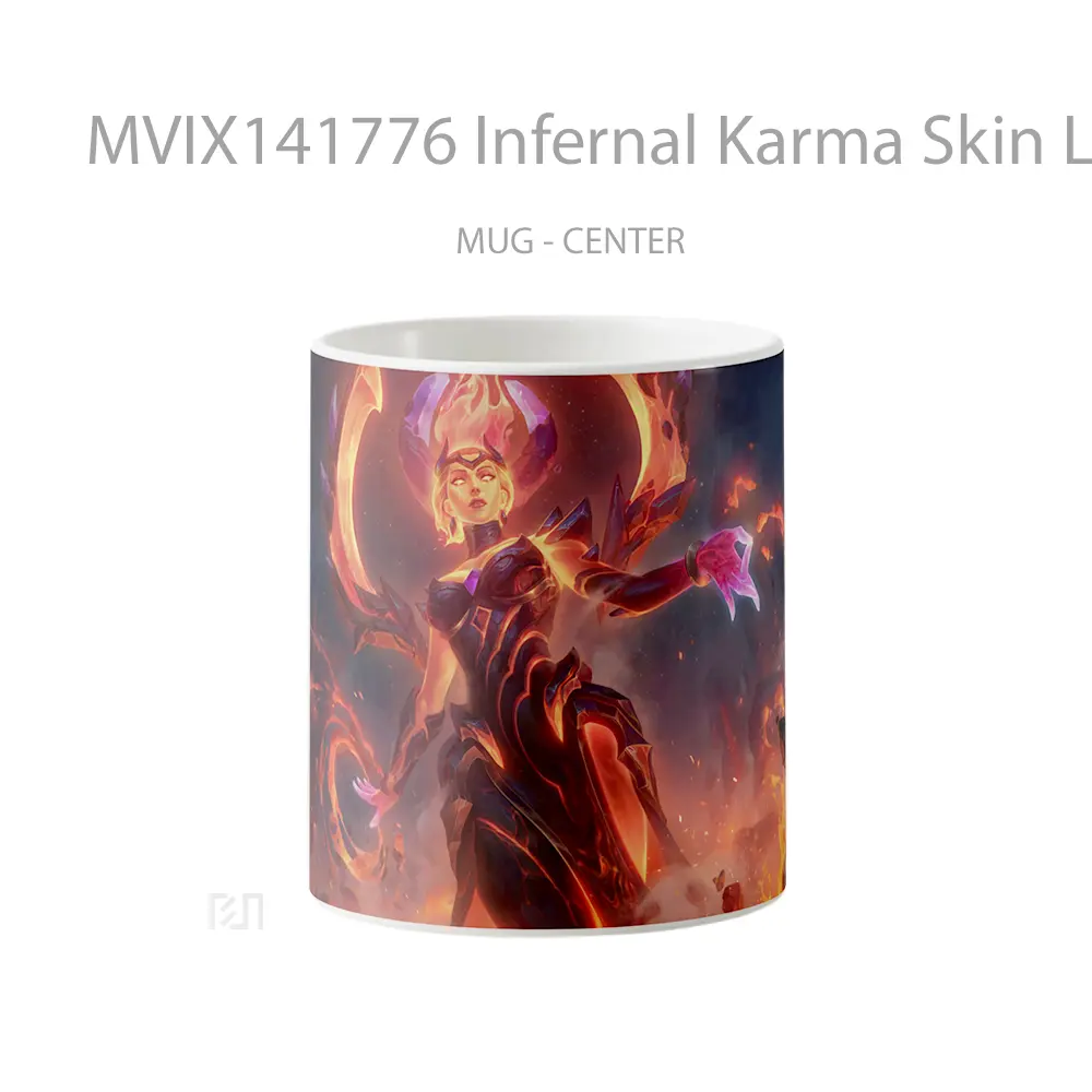 Mug Infernal Karma Skin Lol Splash Ar Cangkir Gamer