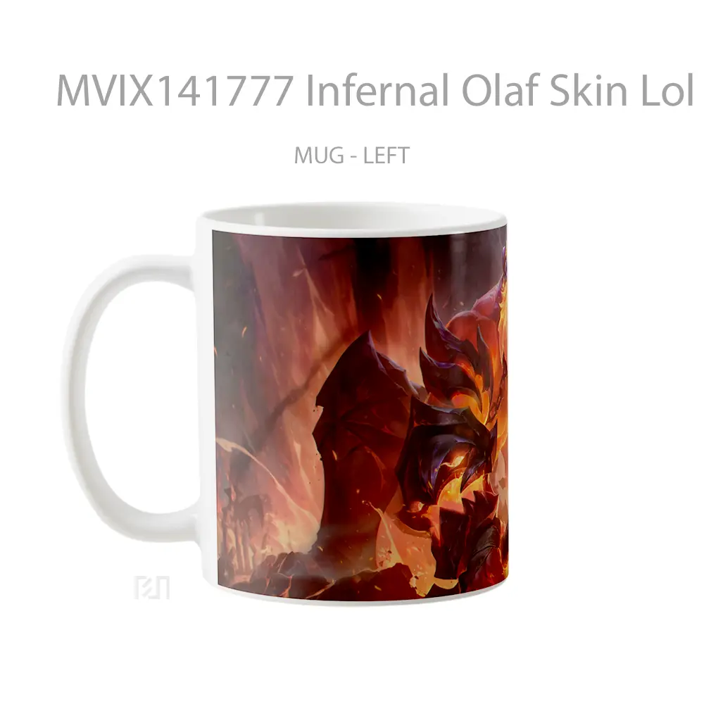 Mug Infernal Olaf Skin Lol Splash Ar Cangkir Gamer - All-side / Desain