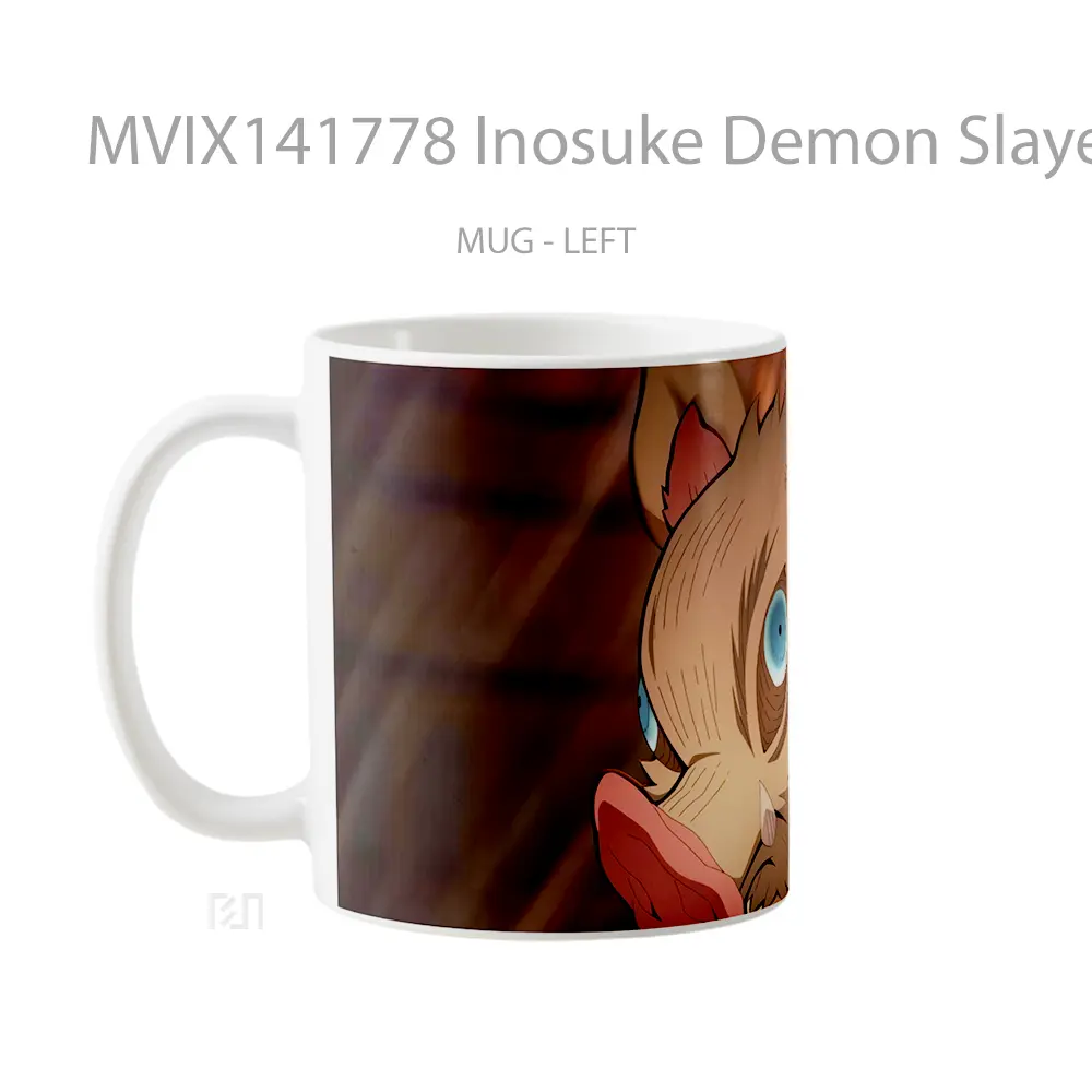 Mug Inosuke Demon Slayer Infinity Castle Gelas Keramik Unik - All-side / Desain