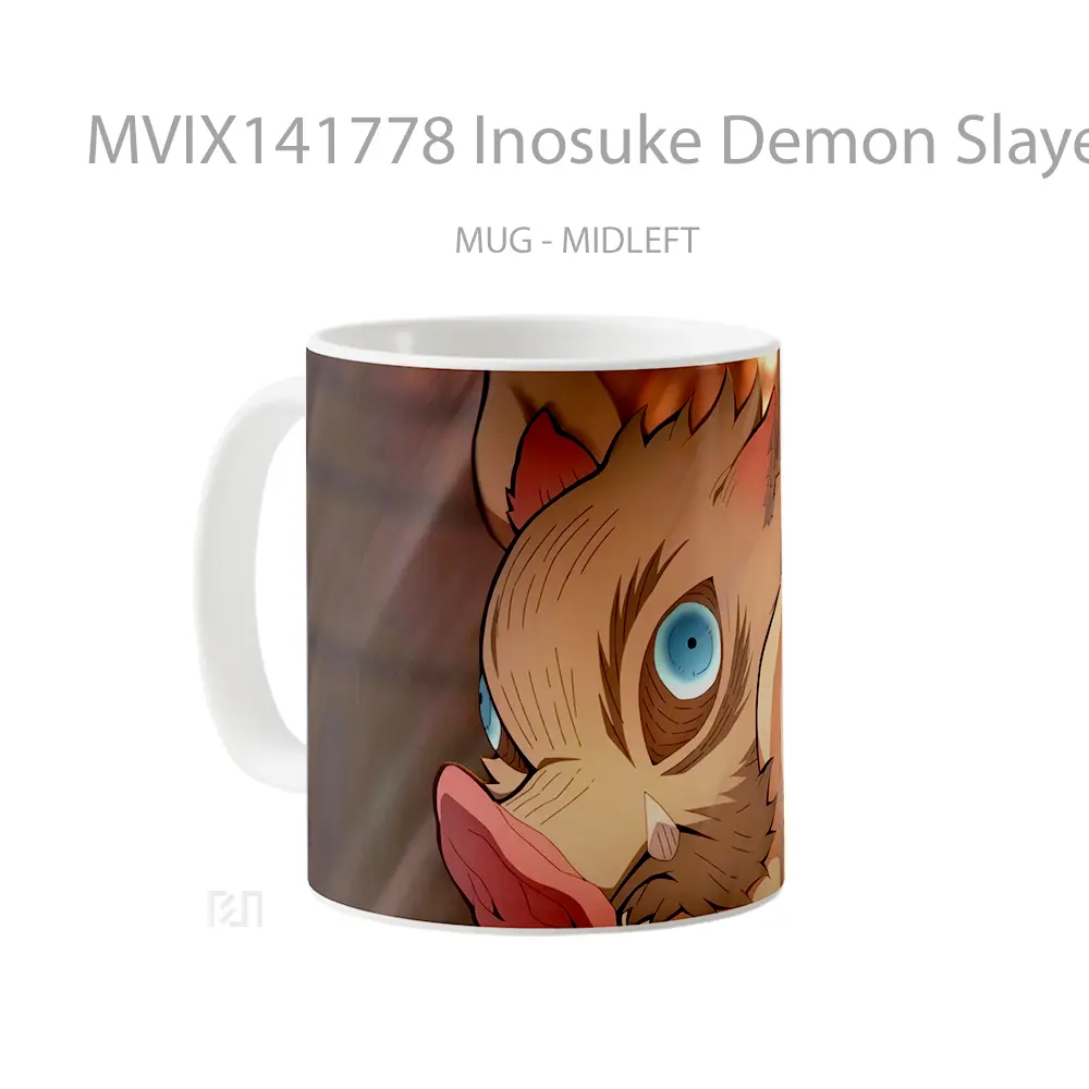 Mug Inosuke Demon Slayer Infinity Castle Gelas Keramik Unik - All-side / Desain
