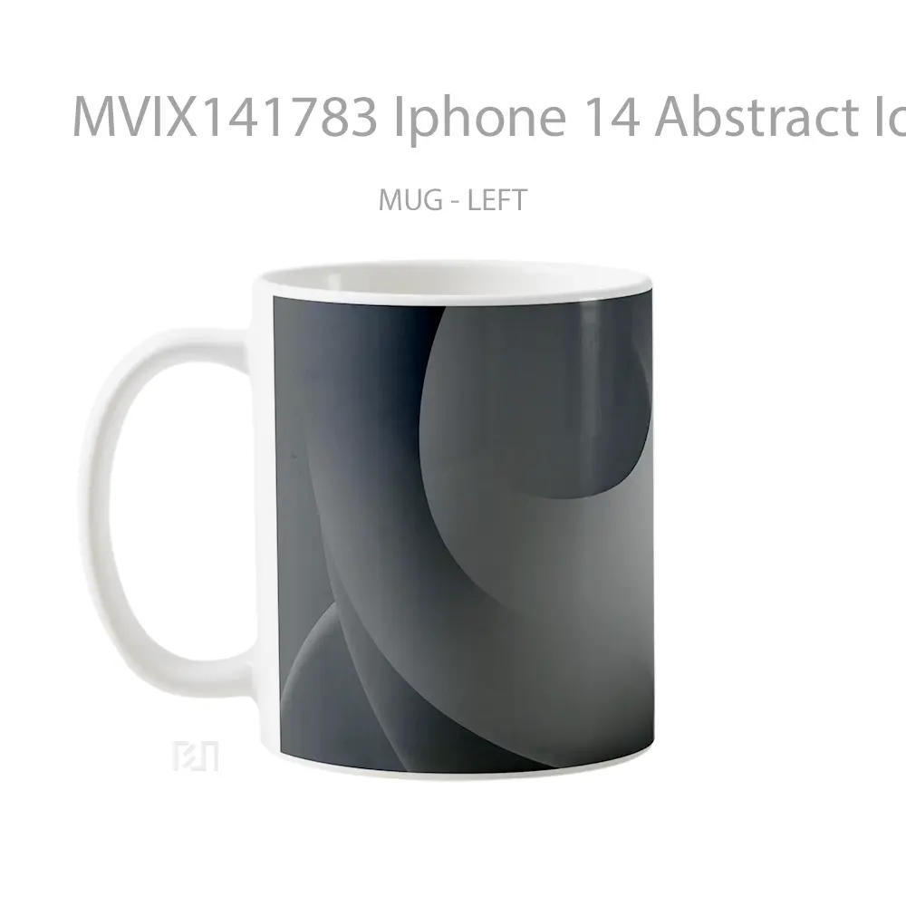Mug Iphone 14 Abstract Ios 16 Dar Gelas Keramik Unik - All-side / Desain