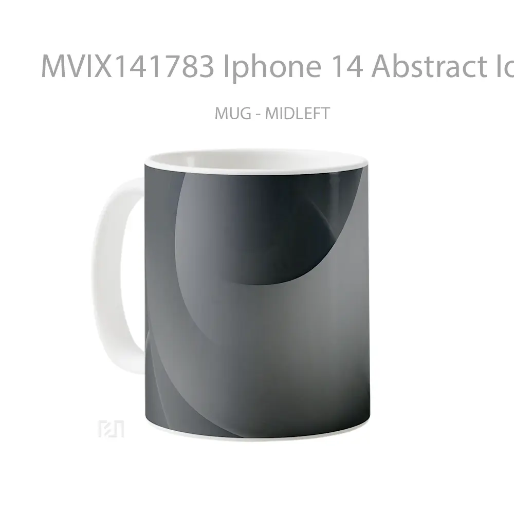 Mug Iphone 14 Abstract Ios 16 Dar Gelas Keramik Unik - All-side / Desain