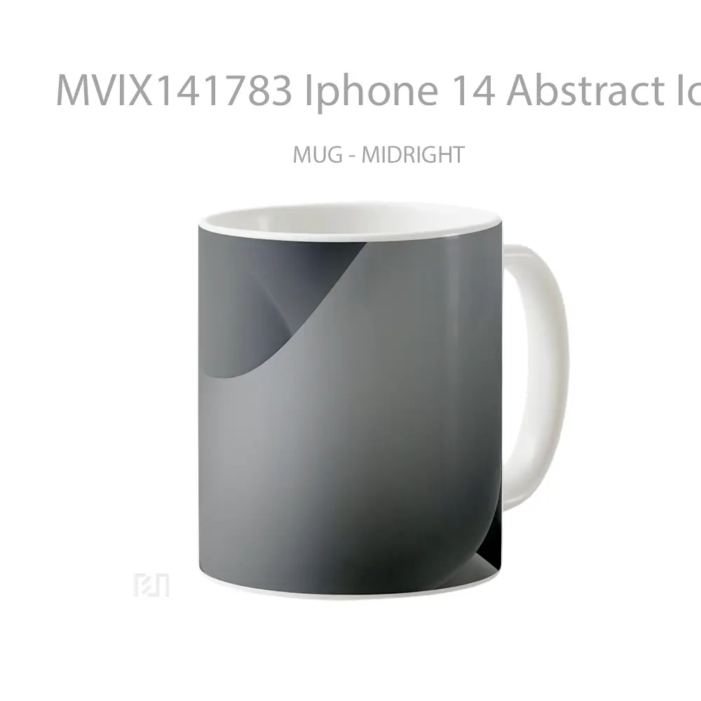 Mug Iphone 14 Abstract Ios 16 Dar Gelas Keramik Unik - All-side / Desain