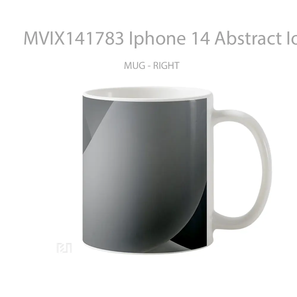 Mug Iphone 14 Abstract Ios 16 Dar Gelas Keramik Unik - All-side / Desain