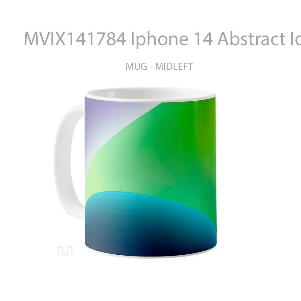 Mug Iphone 14 Abstract Ios 16 Gree Gelas Keramik Unik - All-side / Desain