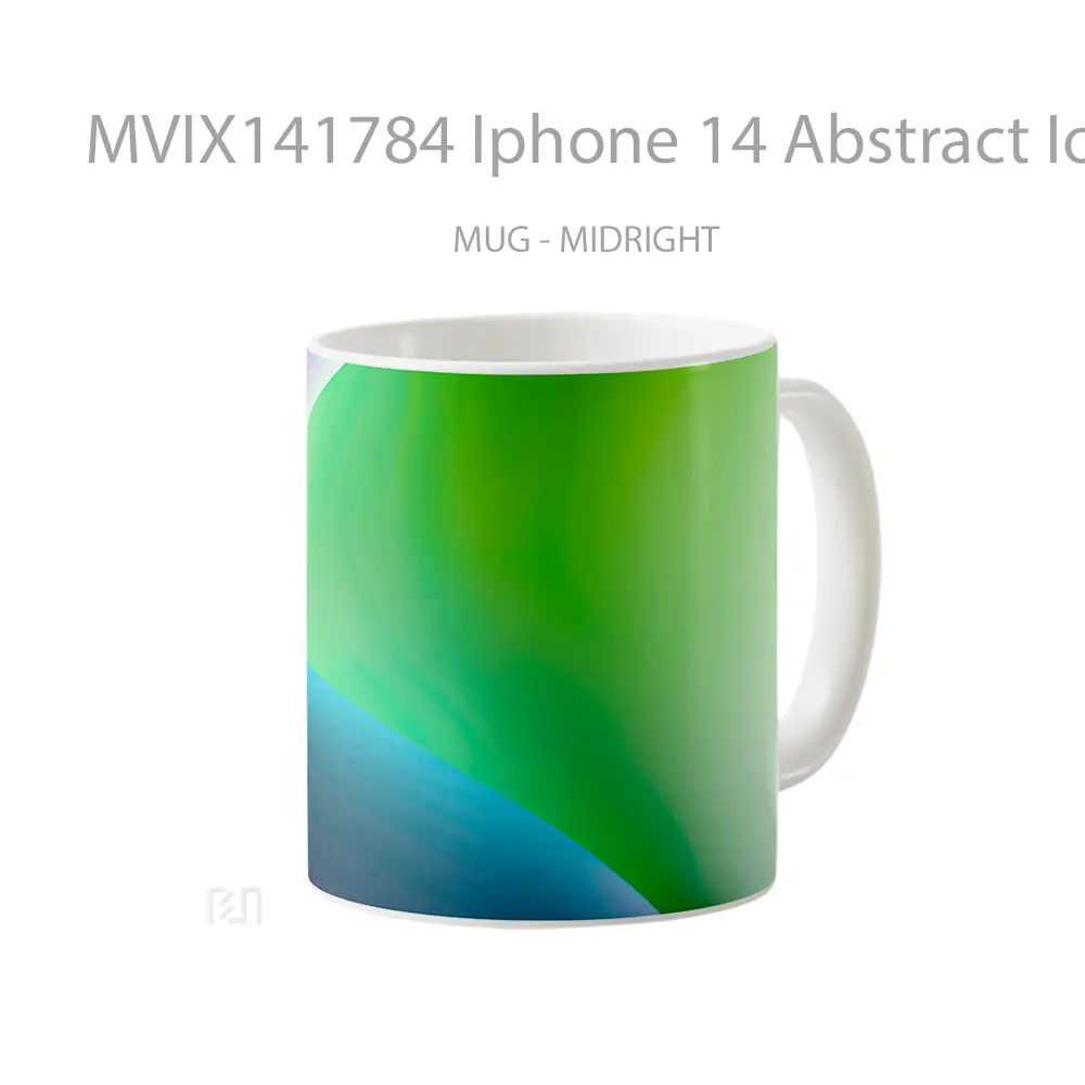 Mug Iphone 14 Abstract Ios 16 Gree Gelas Keramik Unik - All-side / Desain