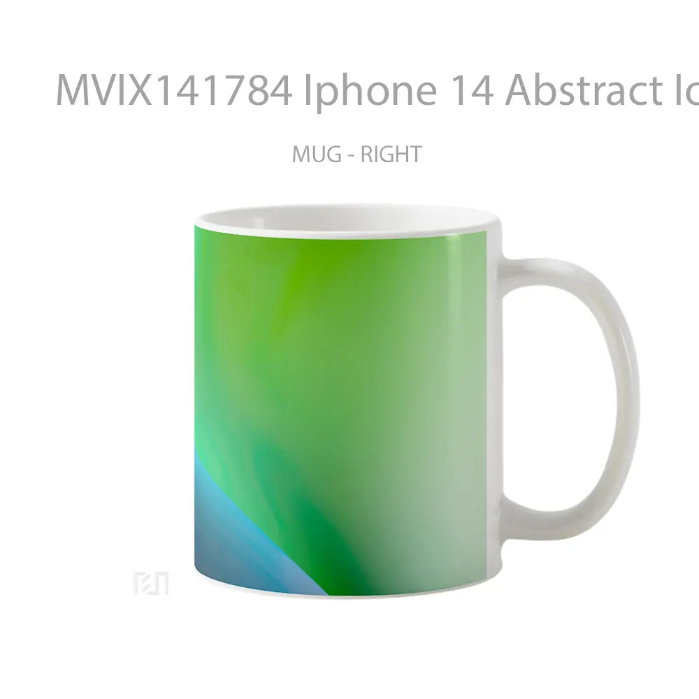 Mug Iphone 14 Abstract Ios 16 Gree Gelas Keramik Unik - All-side / Desain