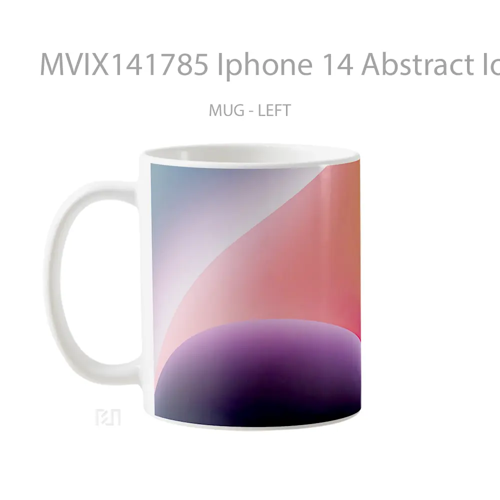 Mug Iphone 14 Abstract Ios 16 Orang Gelas Keramik Unik - All-side / Desain