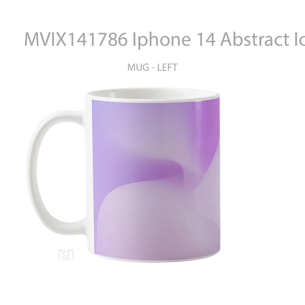 Mug Iphone 14 Abstract Ios 16 Pin Gelas Keramik Unik - All-side / Desain