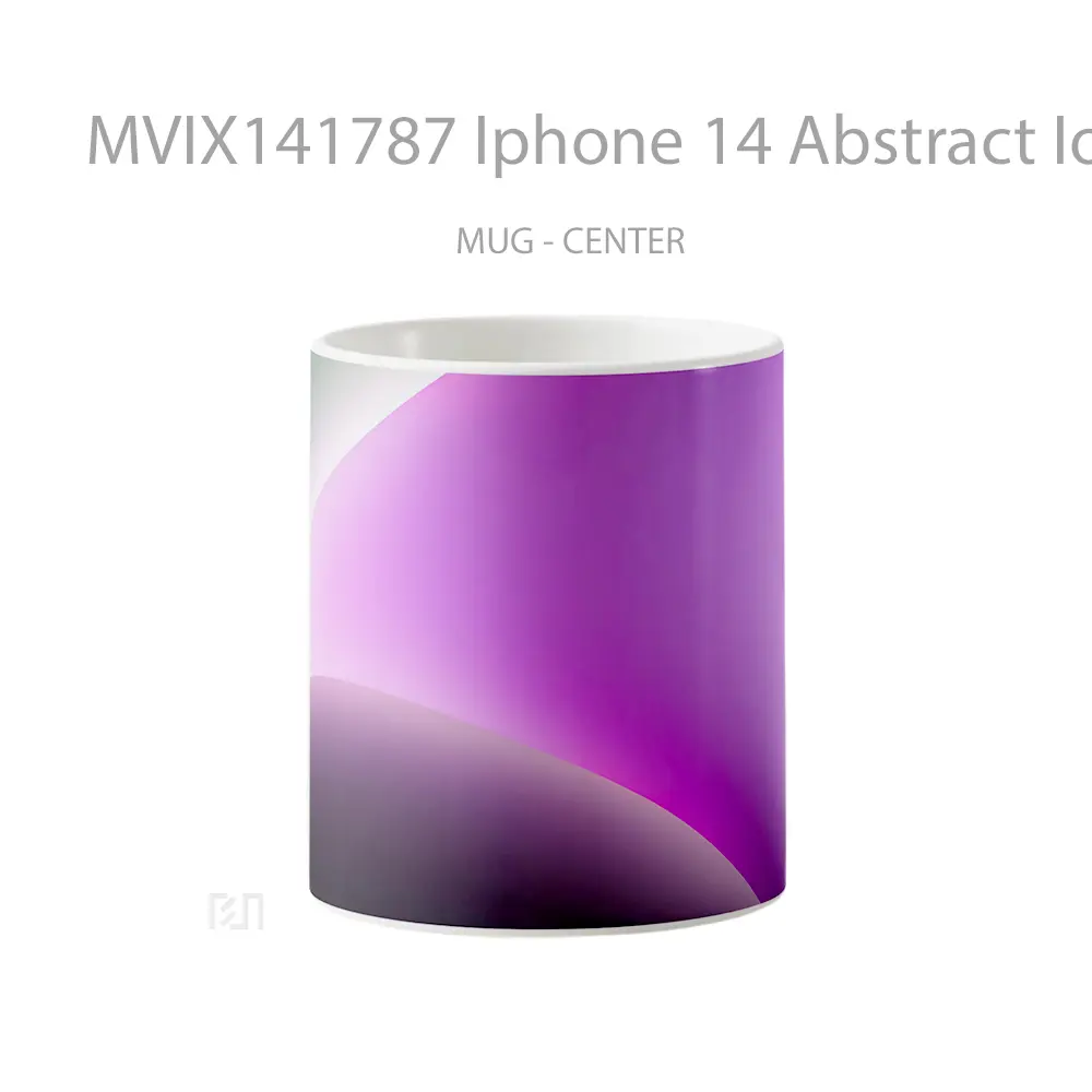 Mug Iphone 14 Abstract Ios 16 Purpl Gelas Keramik Unik