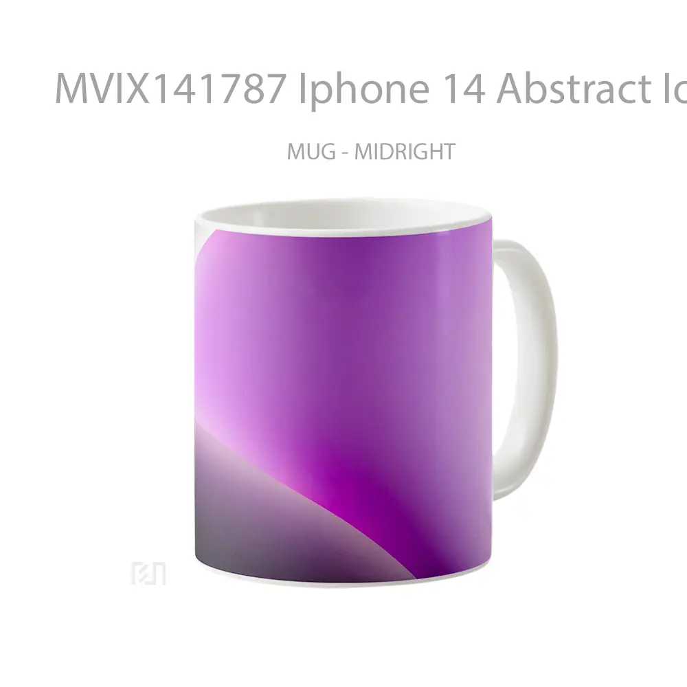 Mug Iphone 14 Abstract Ios 16 Purpl Gelas Keramik Unik - All-side / Desain