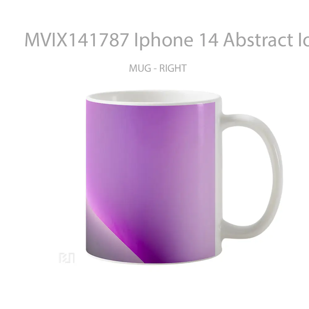 Mug Iphone 14 Abstract Ios 16 Purpl Gelas Keramik Unik - All-side / Desain