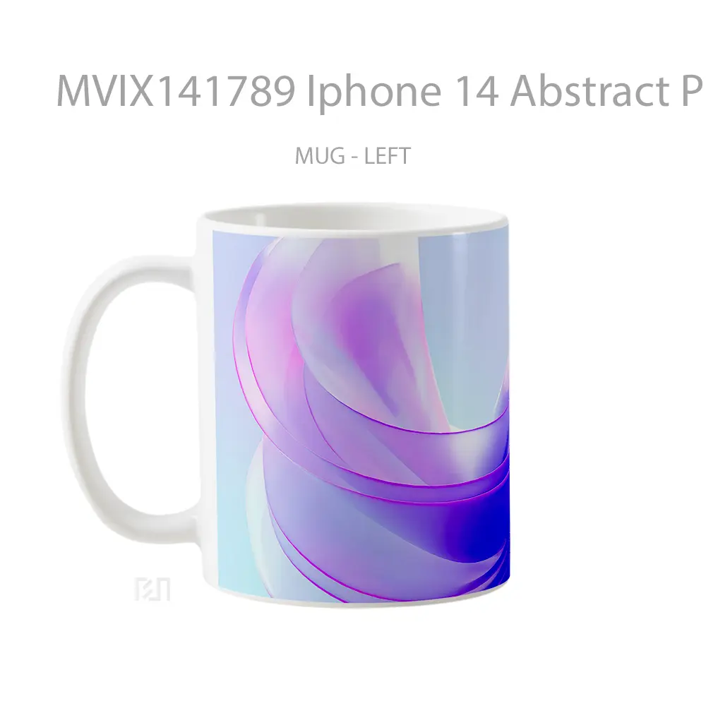 Mug Iphone 14 Abstract Purpl Gelas Keramik Unik - All-side / Desain
