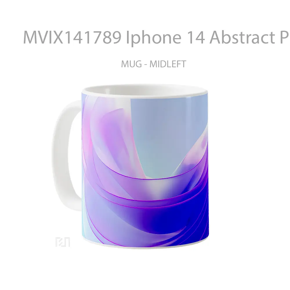 Mug Iphone 14 Abstract Purpl Gelas Keramik Unik - All-side / Desain