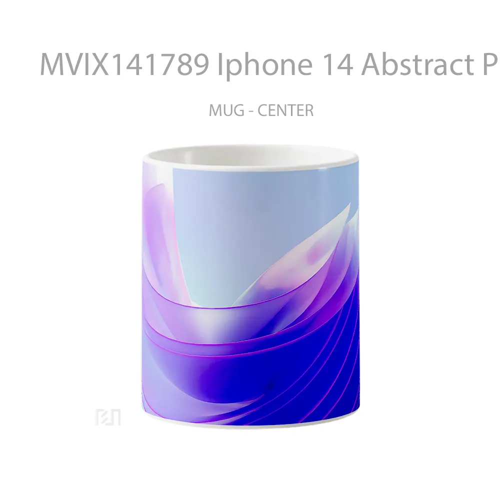 Mug Iphone 14 Abstract Purpl Gelas Keramik Unik