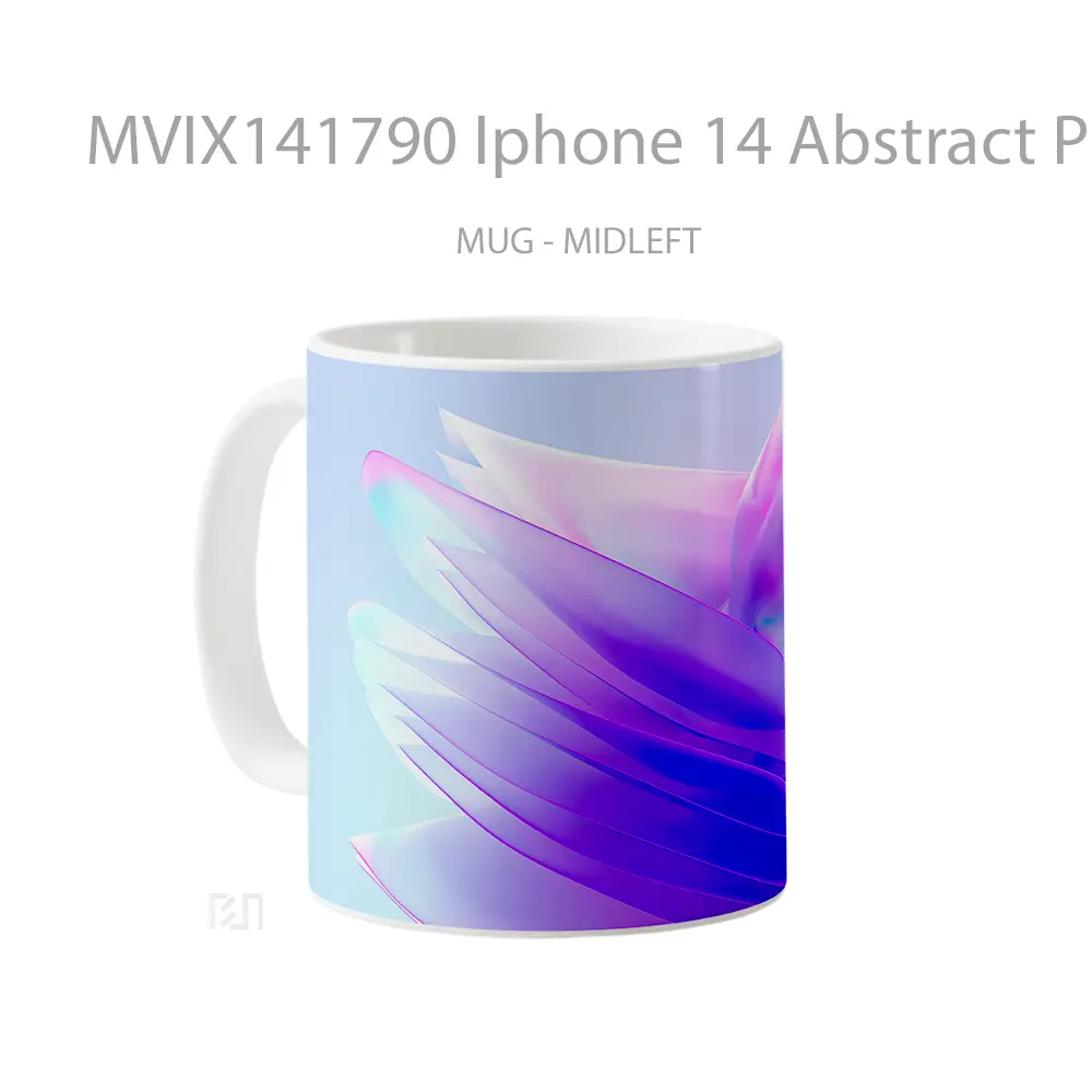 Mug Iphone 14 Abstract Purpl Gelas Keramik Unik - All-side / Desain
