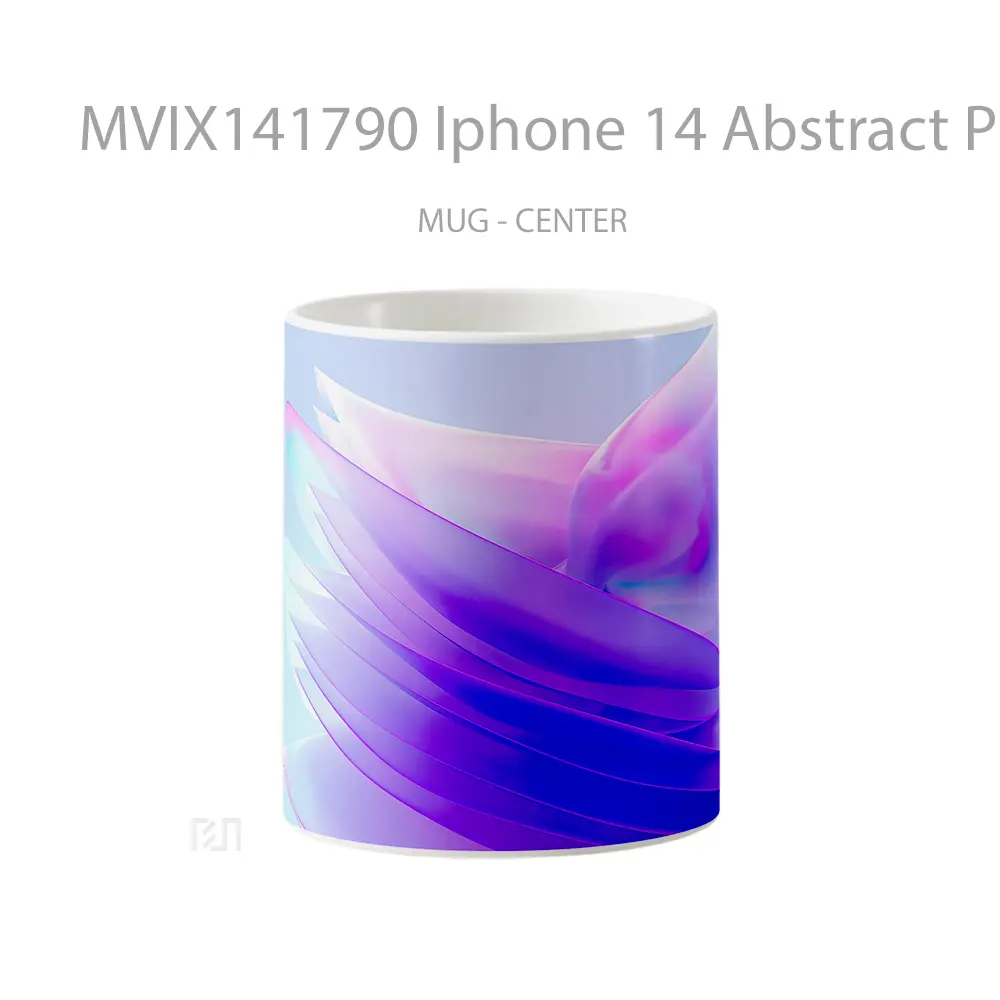 Mug Iphone 14 Abstract Purpl Gelas Keramik Unik