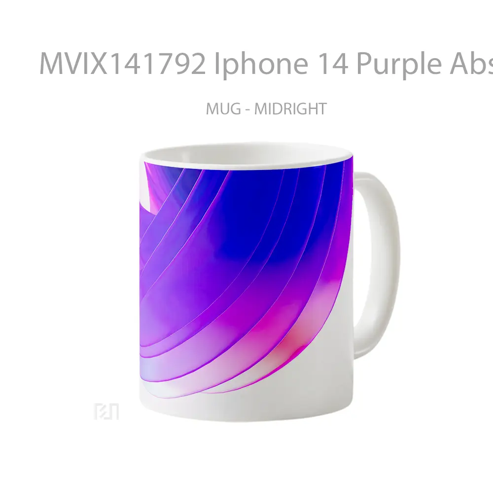 Mug Iphone 14 Purple Abstrac Gelas Keramik Unik - All-side / Desain