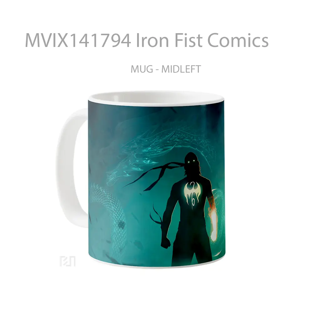 Mug Iron Fist Comics Gelas Keramik Unik - All-side / Desain