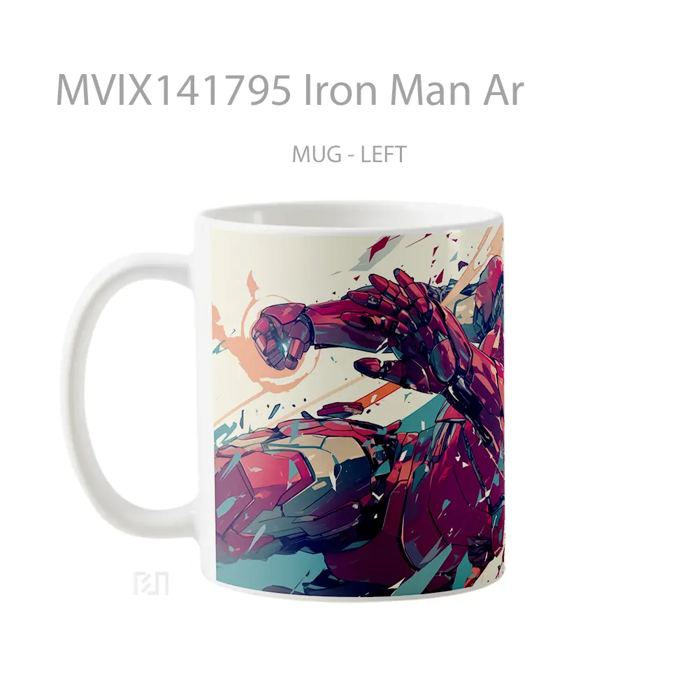 Mug Iron Man Ar Gelas Superhero - All-side / Desain