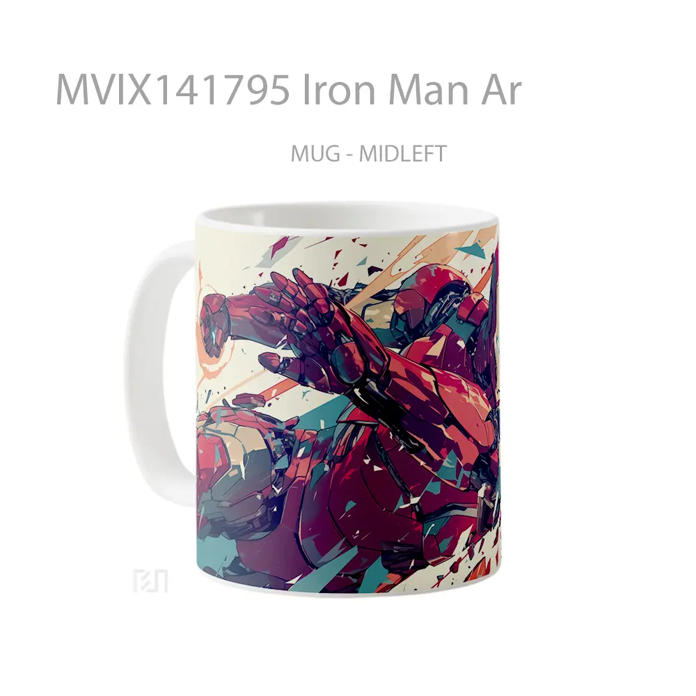Mug Iron Man Ar Gelas Superhero - All-side / Desain