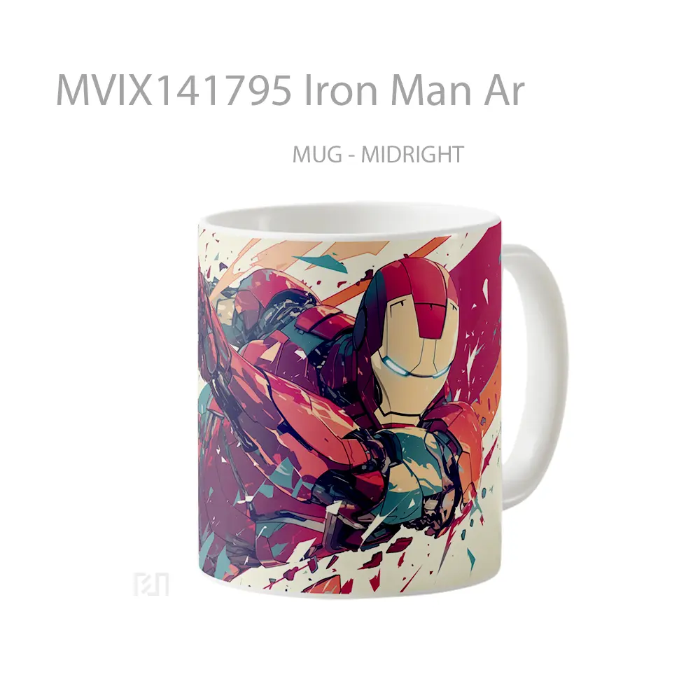 Mug Iron Man Ar Gelas Superhero - All-side / Desain