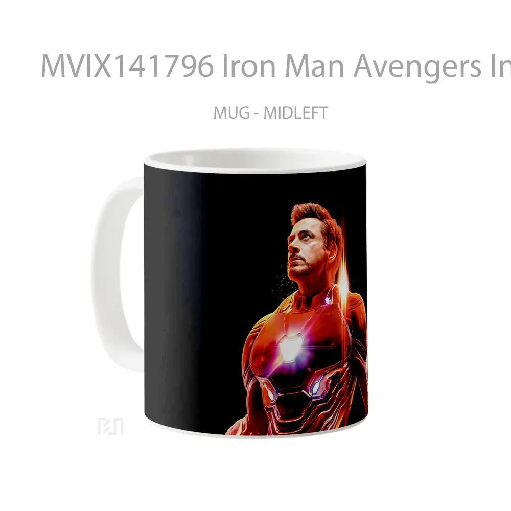 Mug Iron Man Avengers Infinity War Gelas Superhero - All-side / Desain