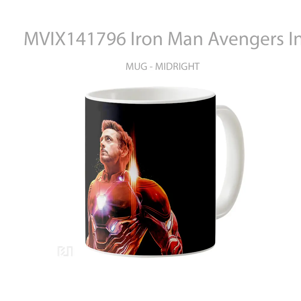 Mug Iron Man Avengers Infinity War Gelas Superhero - All-side / Desain