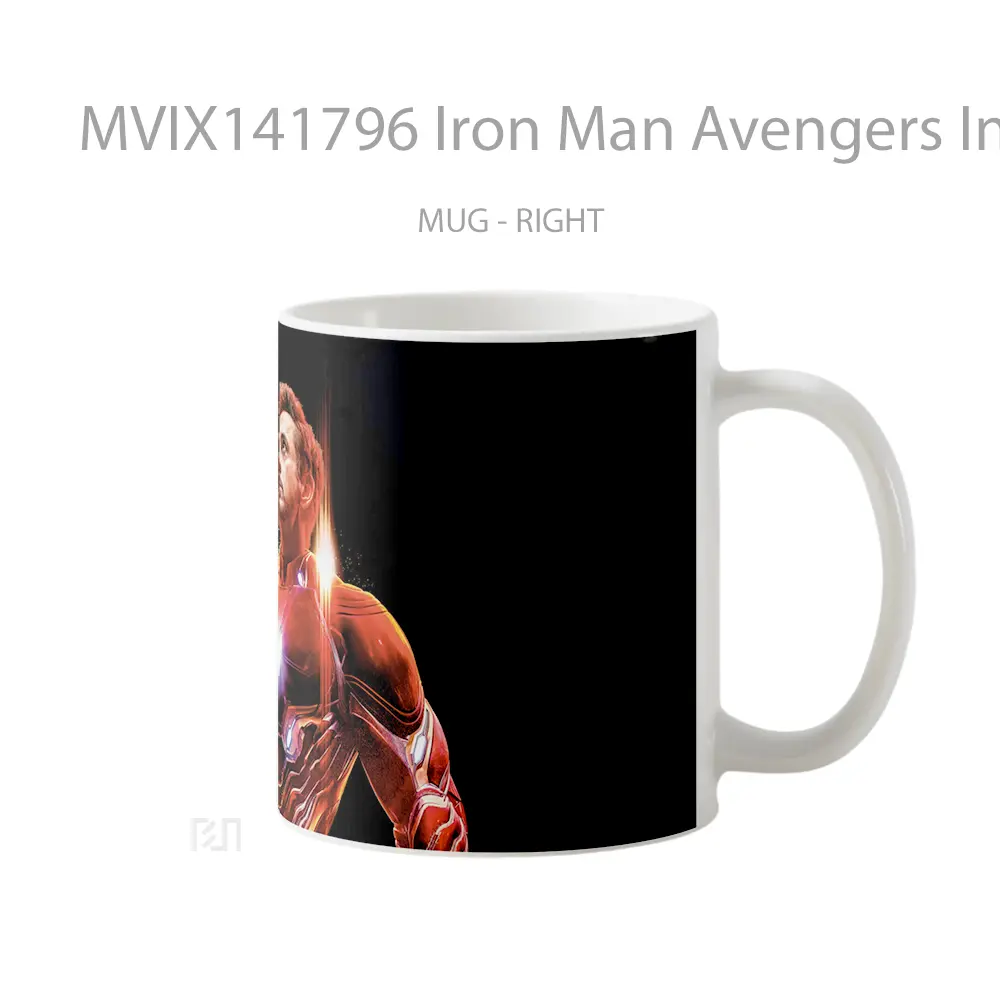 Mug Iron Man Avengers Infinity War Gelas Superhero - All-side / Desain