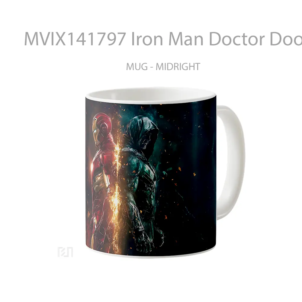 Mug Iron Man Doctor Doom Comics Gelas Superhero - All-side / Desain