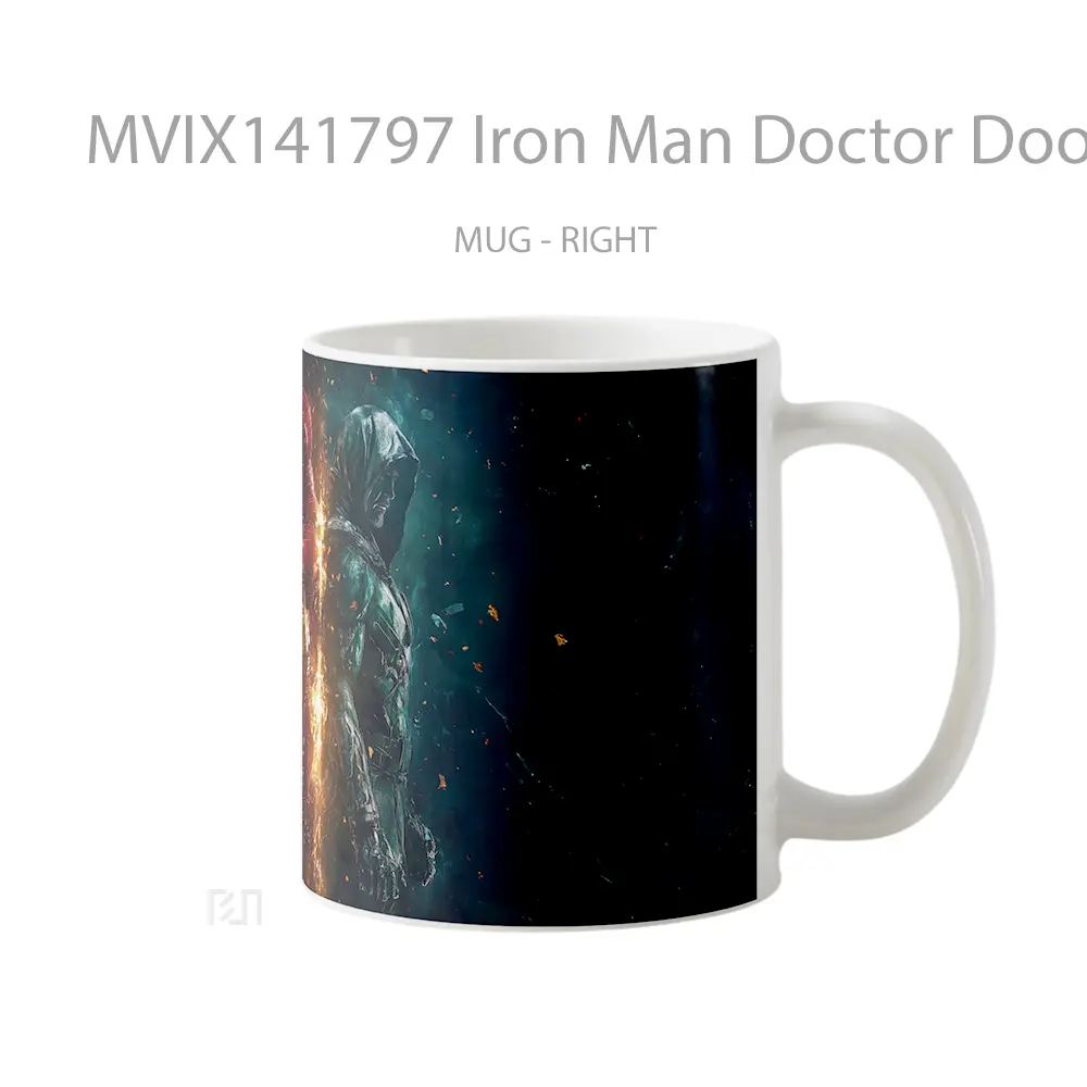 Mug Iron Man Doctor Doom Comics Gelas Superhero - All-side / Desain