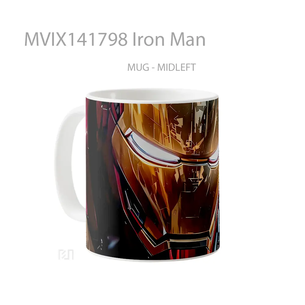 Mug Iron Man Gelas Superhero - All-side / Desain
