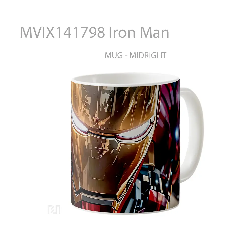 Mug Iron Man Gelas Superhero - All-side / Desain