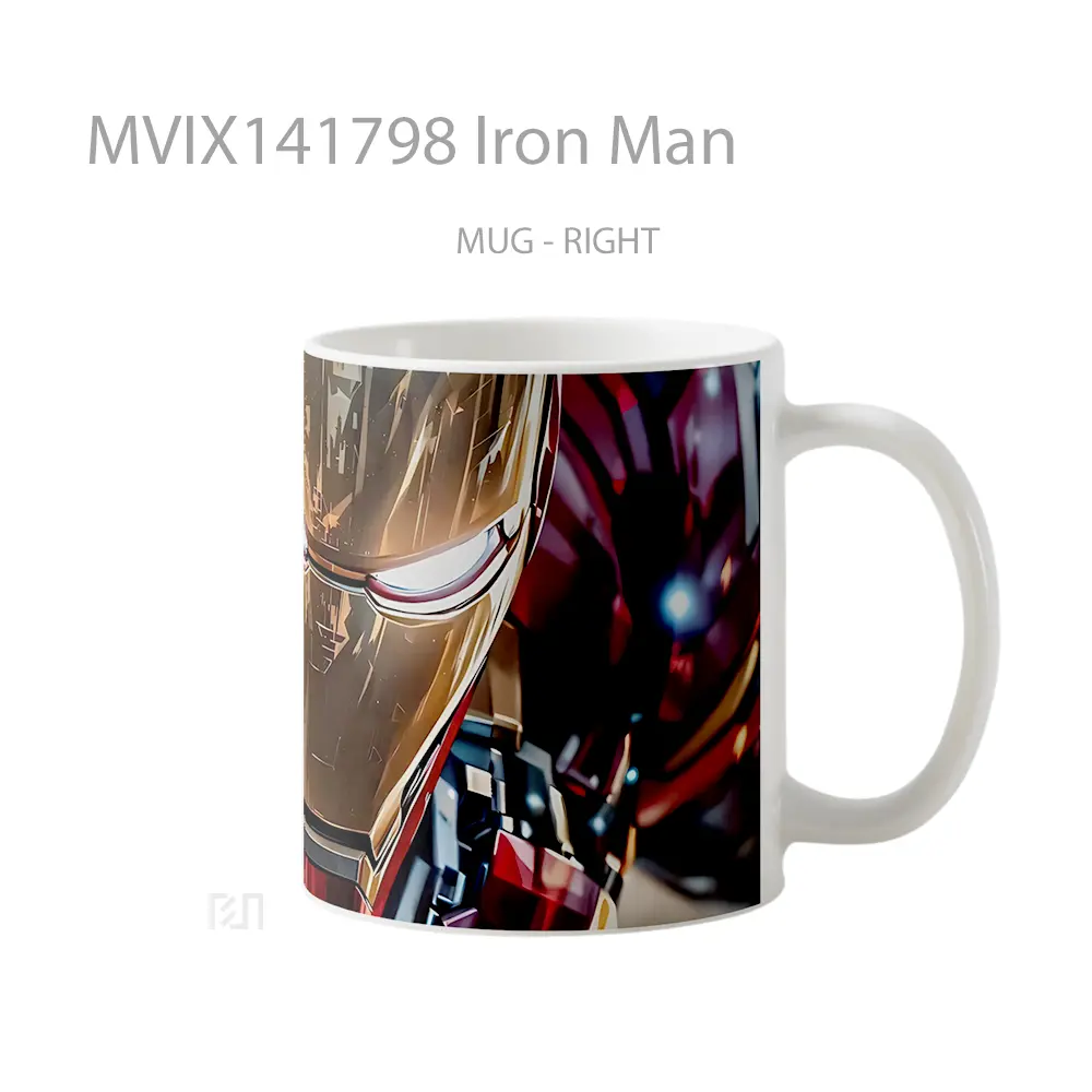 Mug Iron Man Gelas Superhero - All-side / Desain
