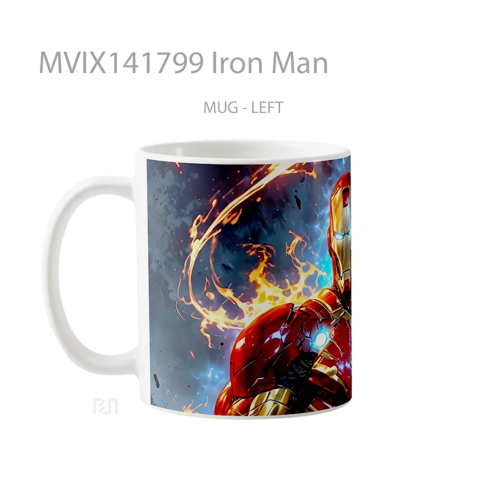 Mug Iron Man Gelas Superhero - All-side / Desain