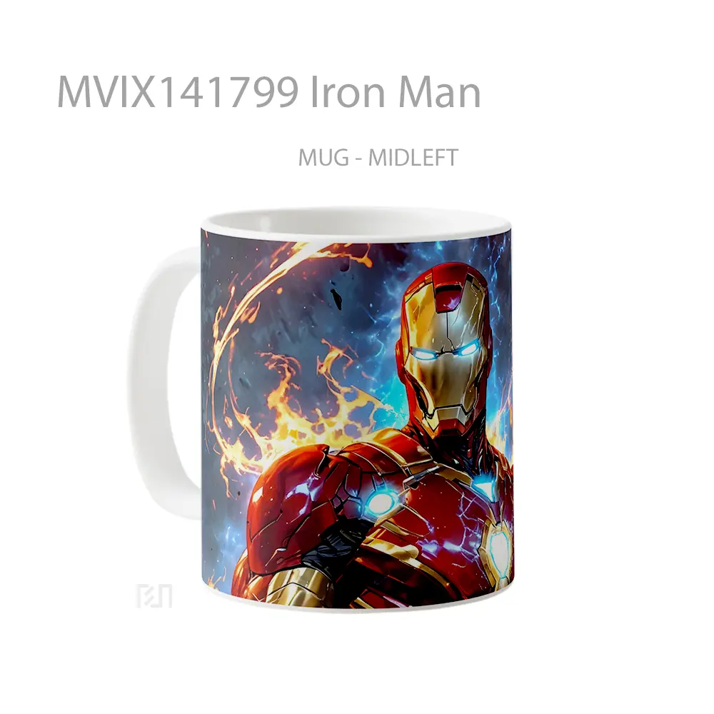 Mug Iron Man Gelas Superhero - All-side / Desain