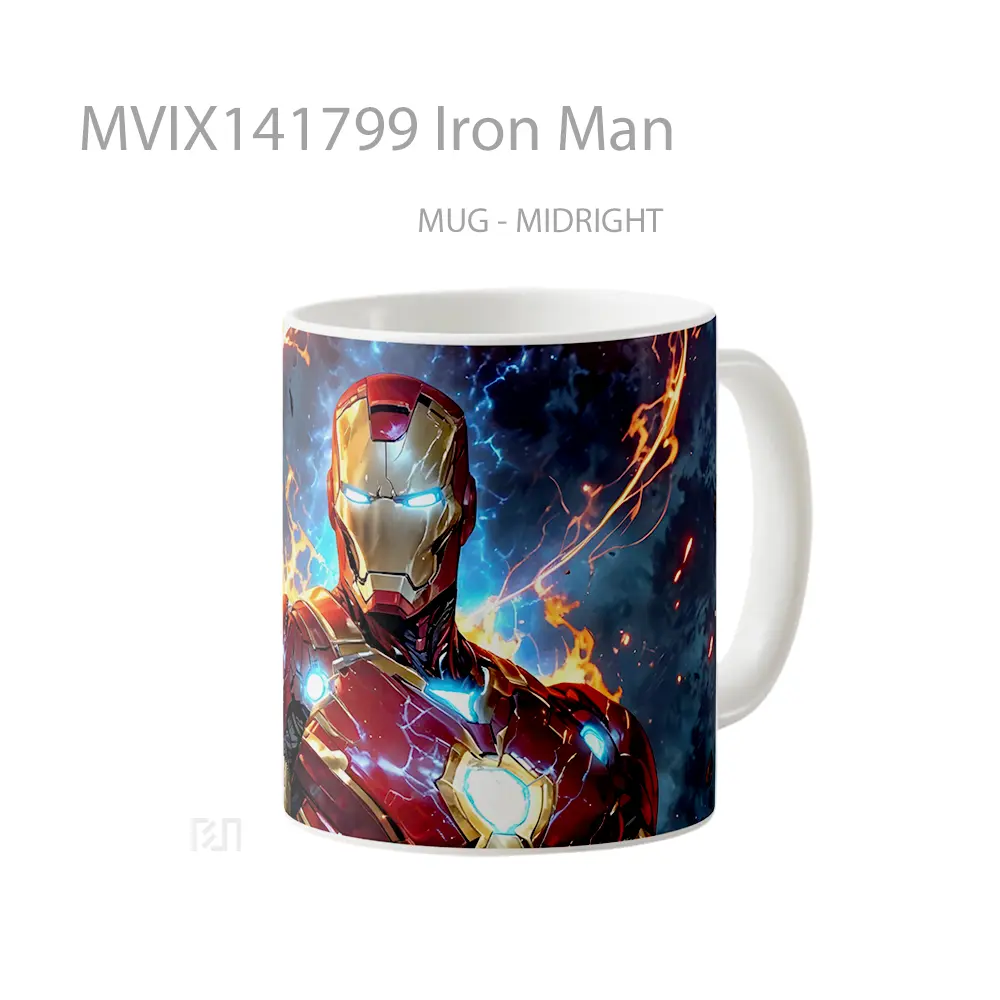 Mug Iron Man Gelas Superhero - All-side / Desain