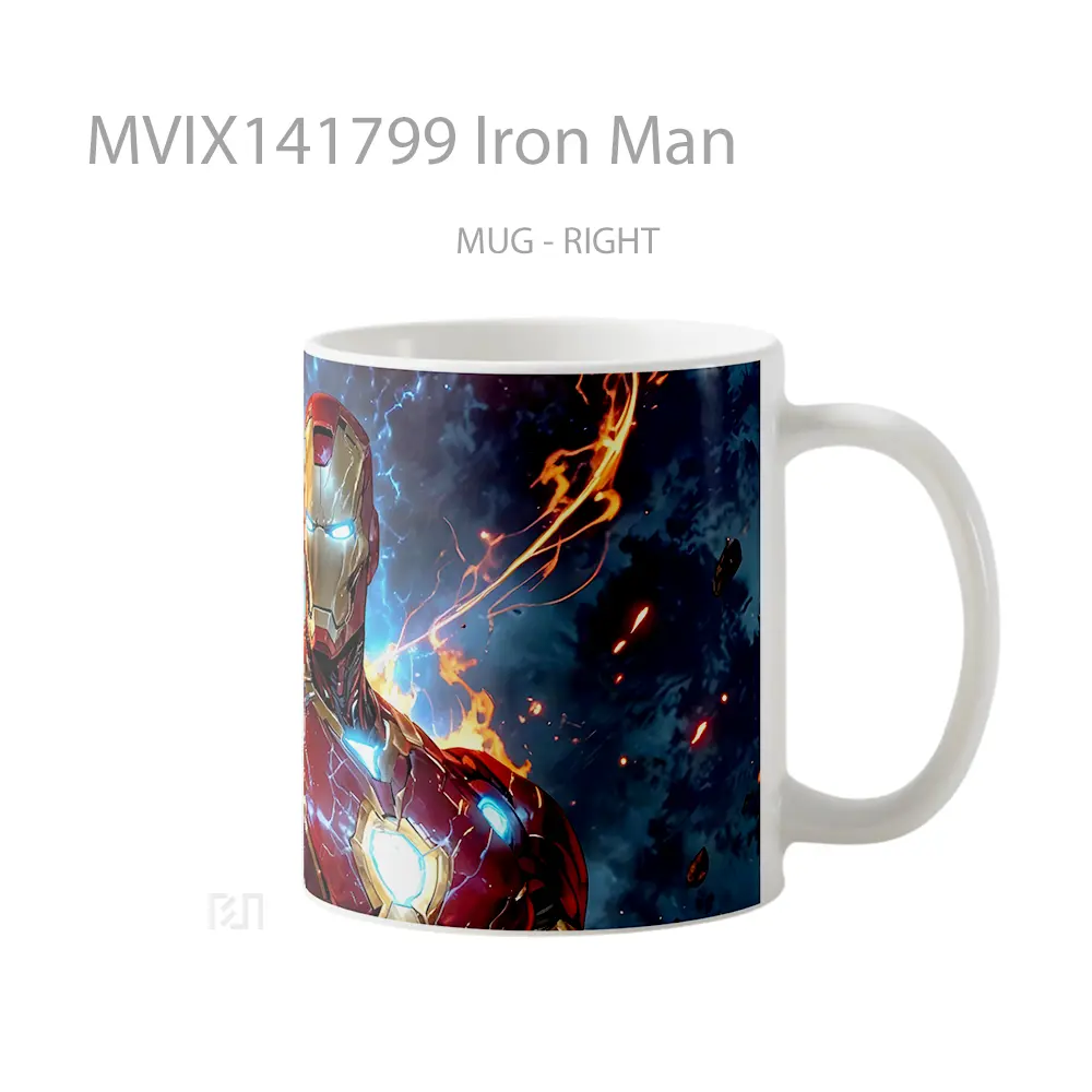 Mug Iron Man Gelas Superhero - All-side / Desain