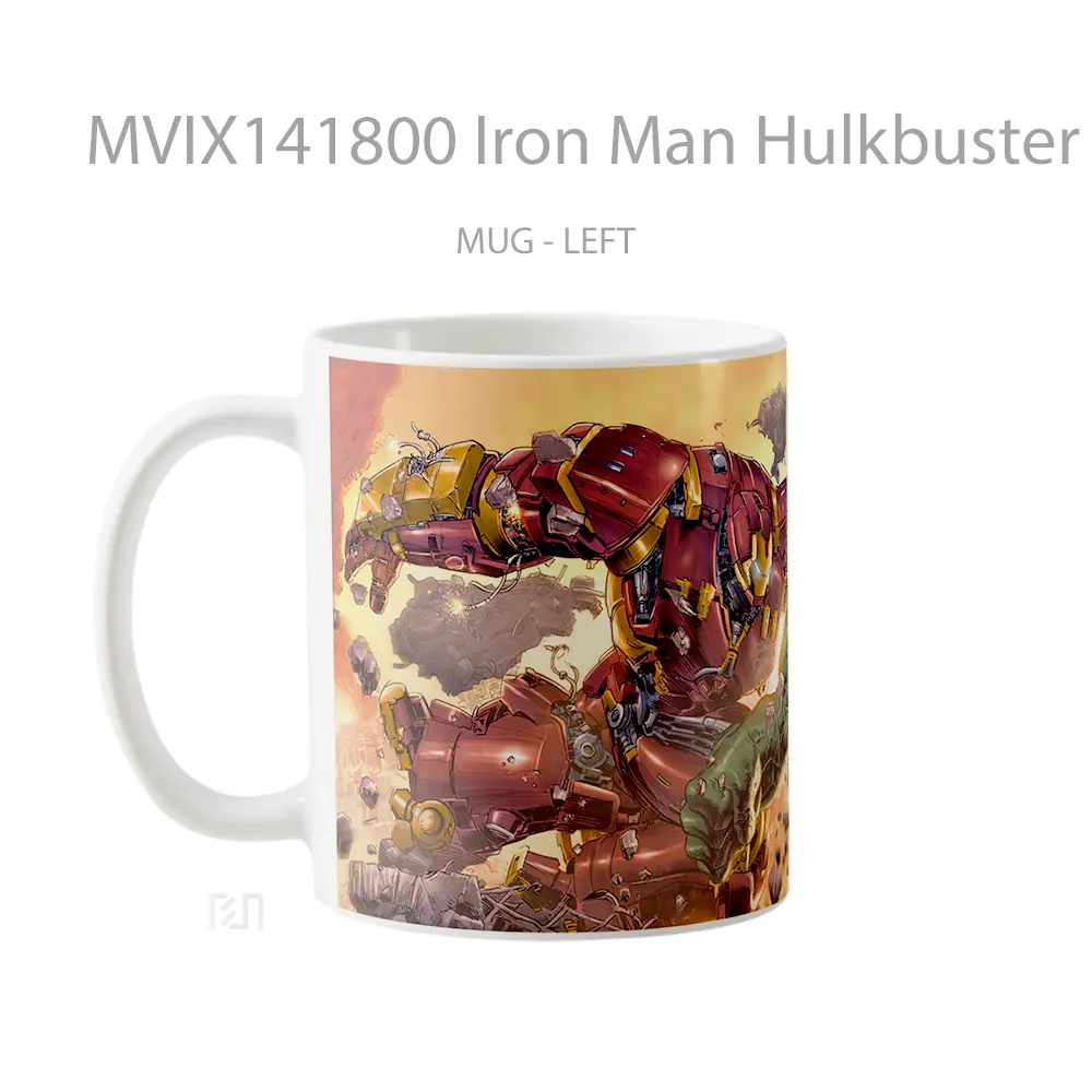 Mug Iron Man Hulkbuster Vs Hul Gelas Superhero - All-side / Desain