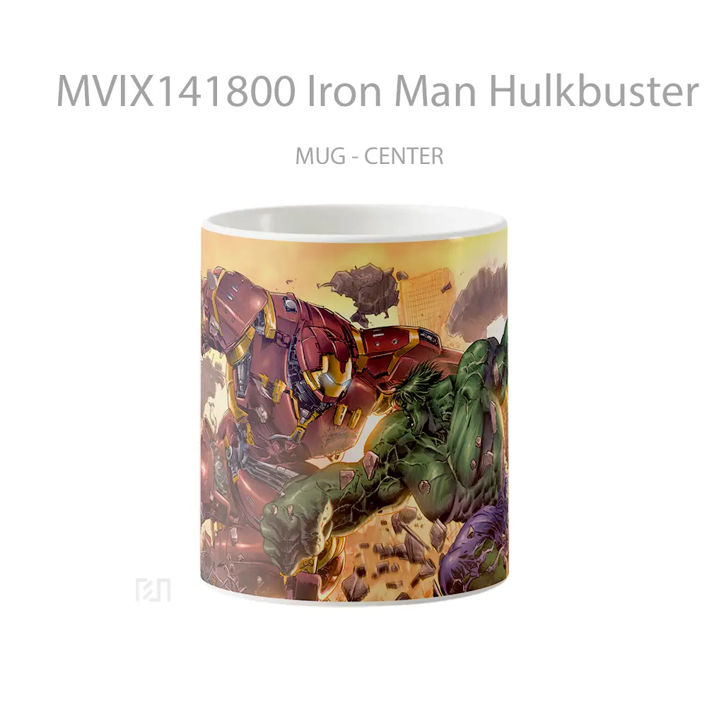 Mug Iron Man Hulkbuster Vs Hul Gelas Superhero