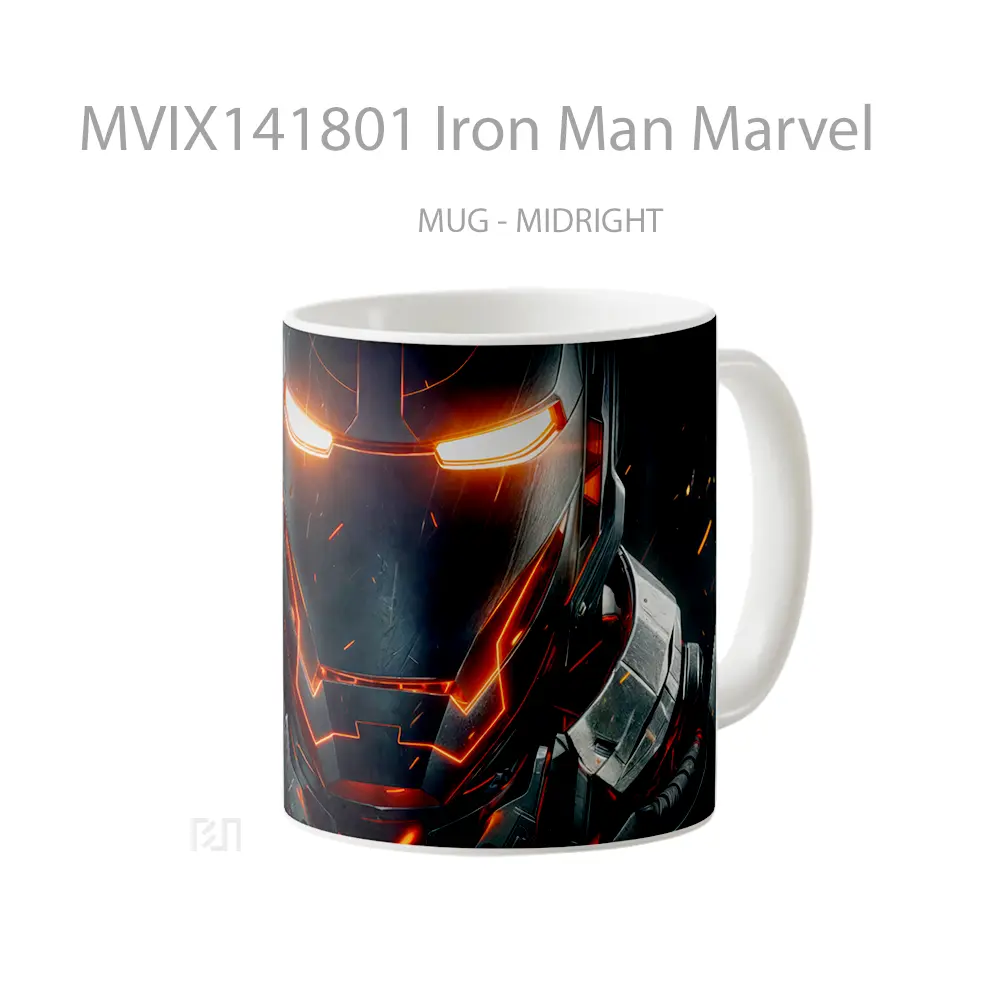 Mug Iron Man Marvel Gelas Superhero - All-side / Desain