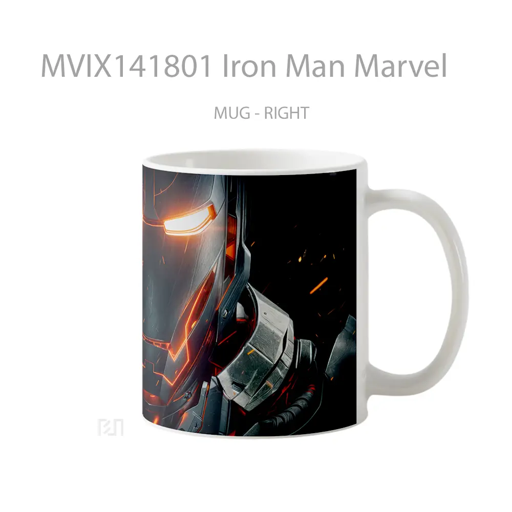 Mug Iron Man Marvel Gelas Superhero - All-side / Desain