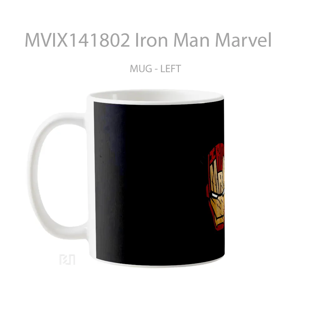 Mug Iron Man Marvel Gelas Superhero - All-side / Desain