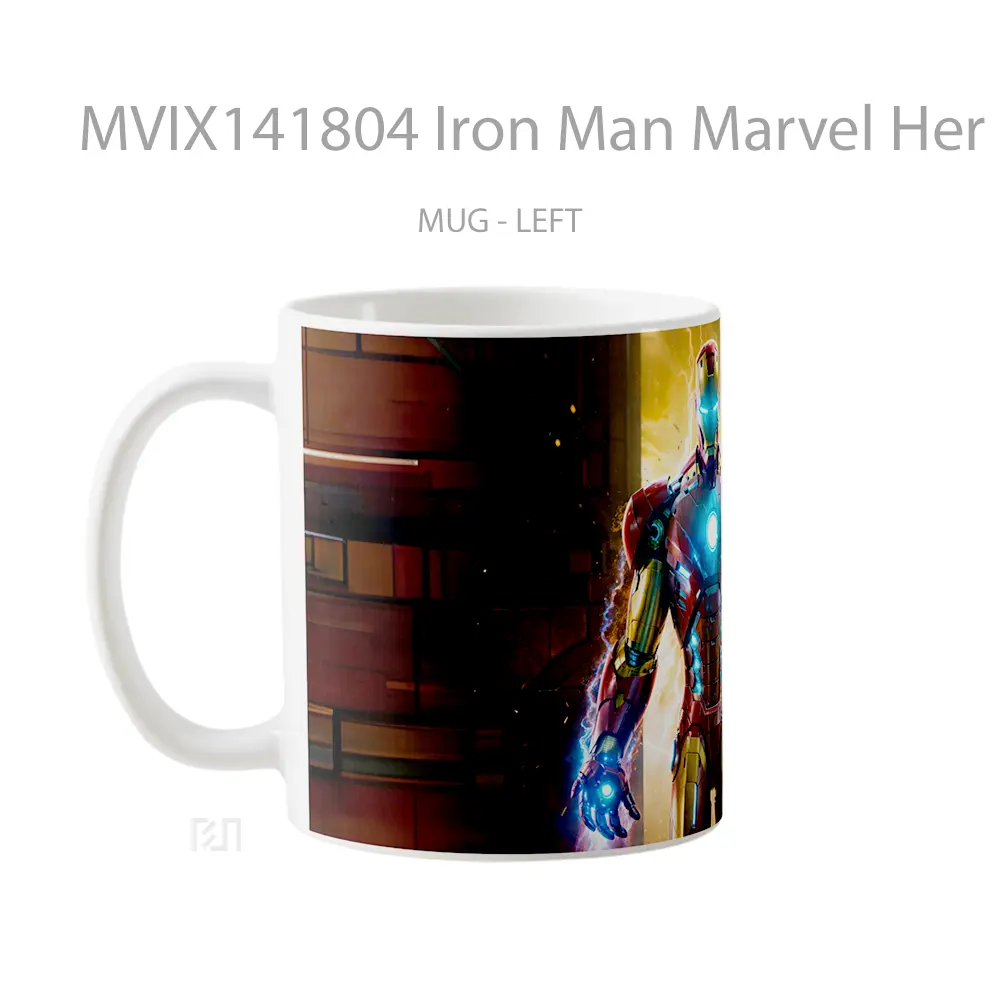 Mug Iron Man Marvel Her Gelas Superhero - All-side / Desain