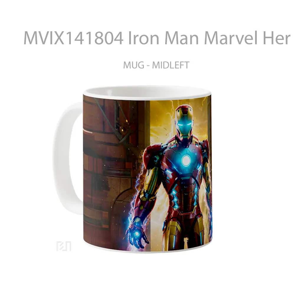Mug Iron Man Marvel Her Gelas Superhero - All-side / Desain