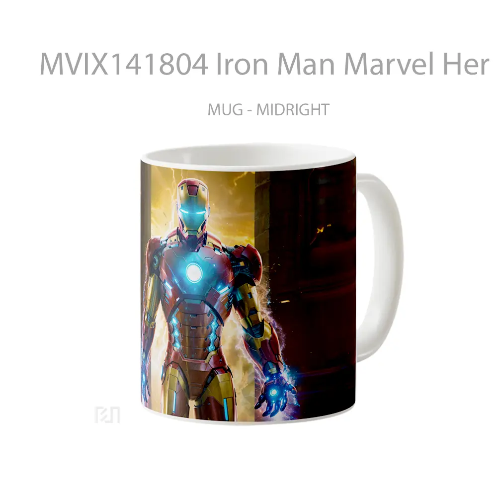 Mug Iron Man Marvel Her Gelas Superhero - All-side / Desain