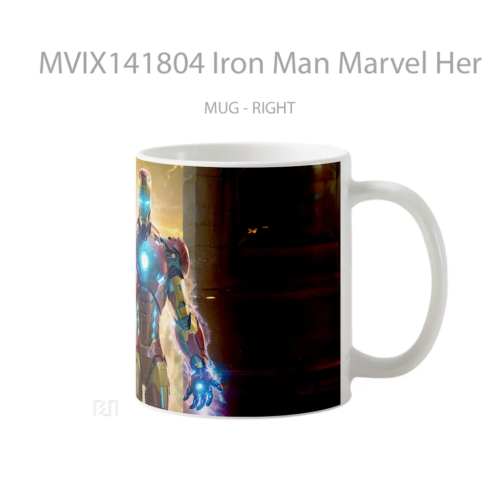 Mug Iron Man Marvel Her Gelas Superhero - All-side / Desain