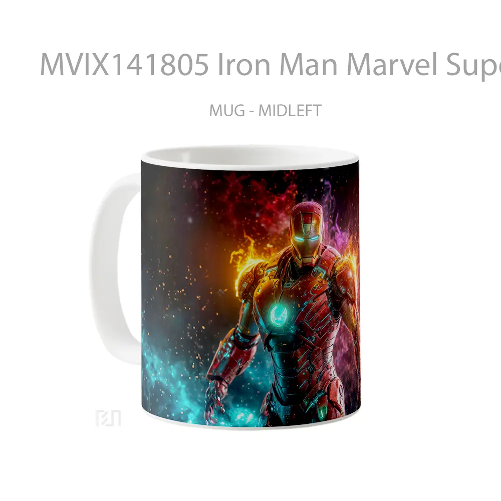 Mug Iron Man Marvel Superhero Gelas Superhero - All-side / Desain