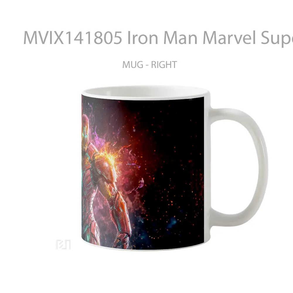 Mug Iron Man Marvel Superhero Gelas Superhero - All-side / Desain